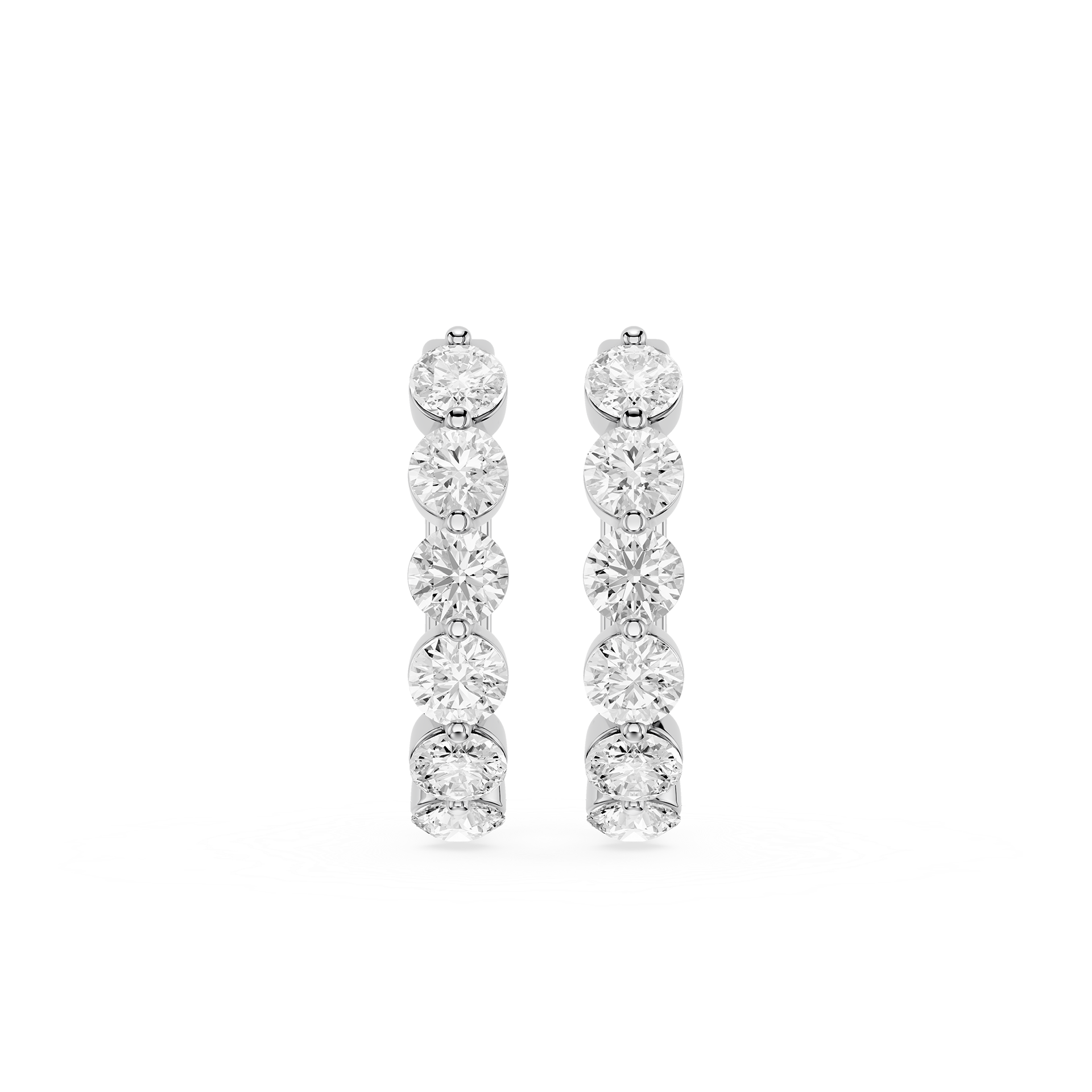 Lab Grown Diamond Journey Drop Earrings