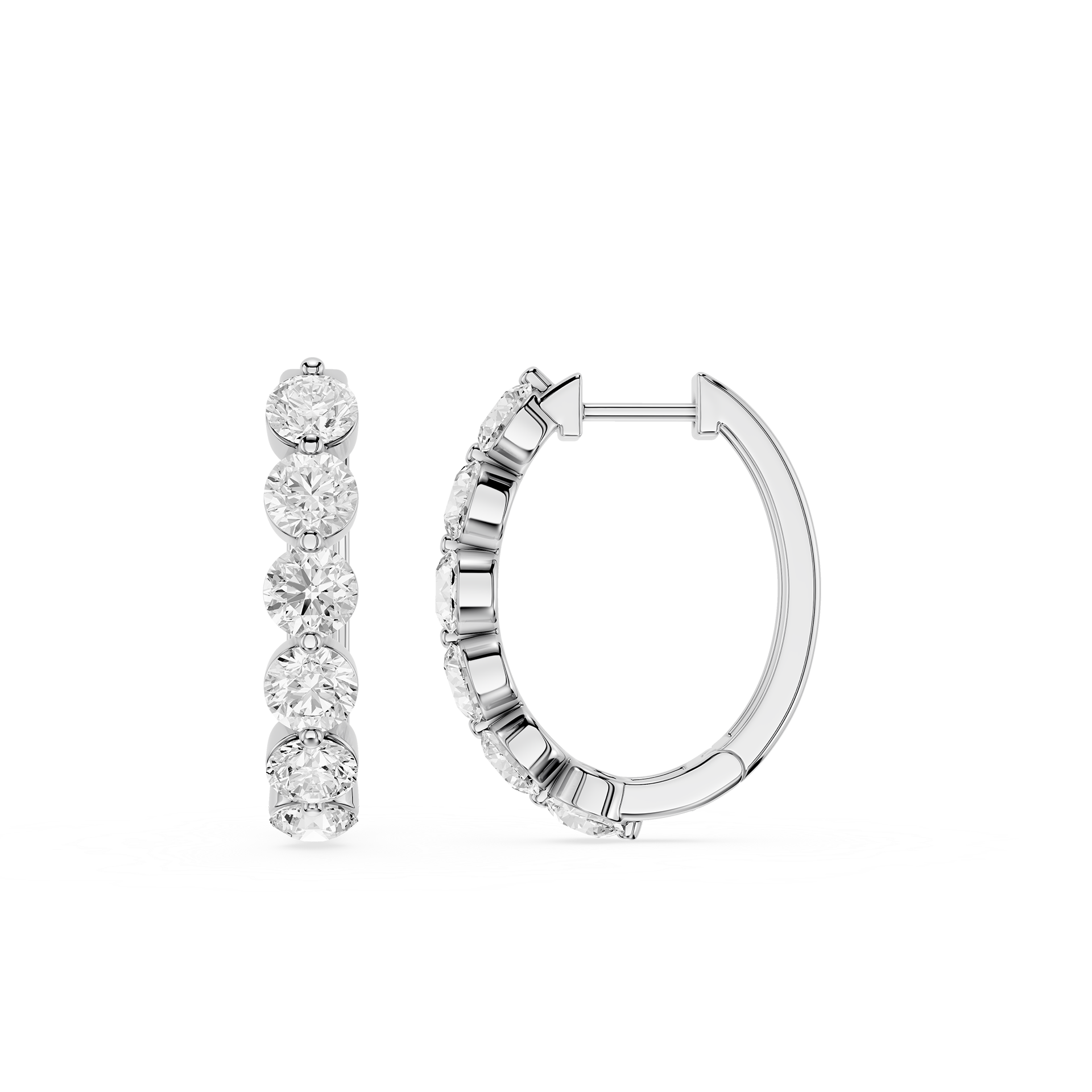 Lab Grown Diamond Journey Drop Earrings