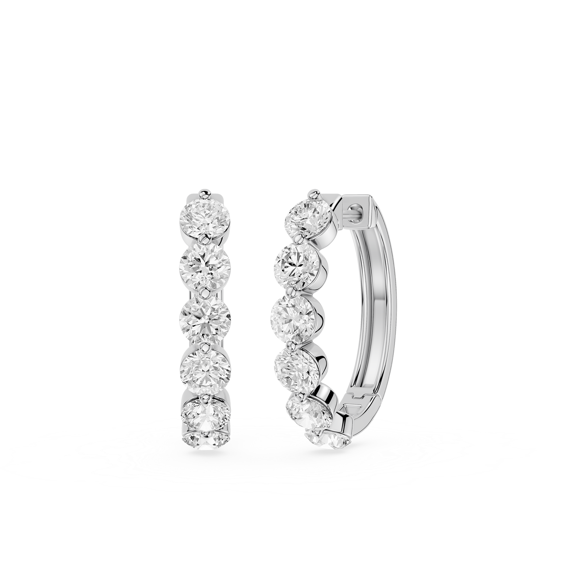 Lab Grown Diamond Journey Drop Earrings