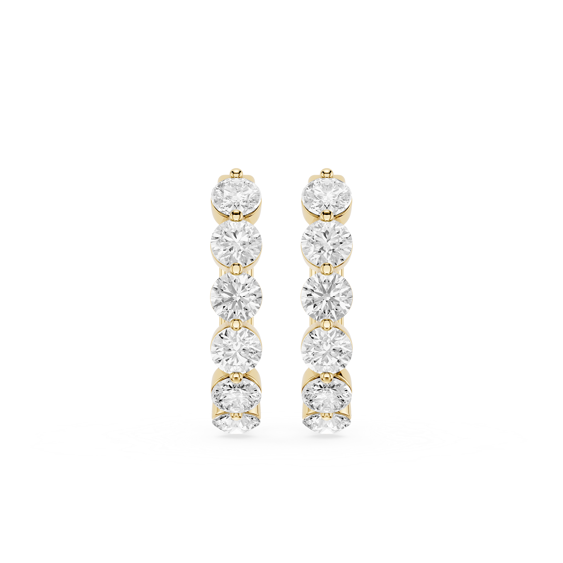 Lab Grown Diamond Journey Drop Earrings