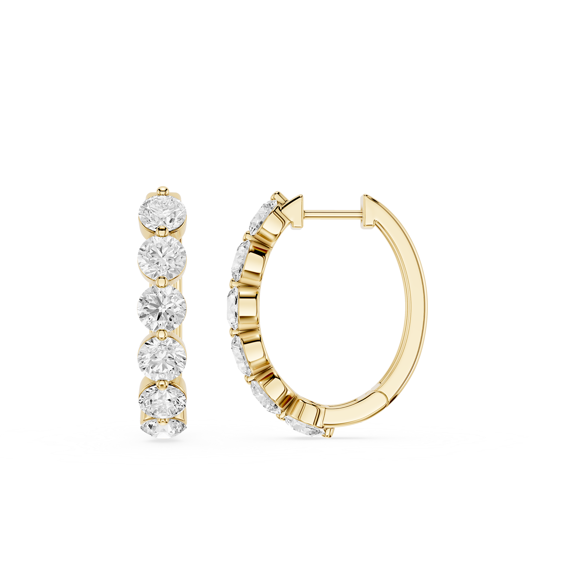 Lab Grown Diamond Journey Drop Earrings
