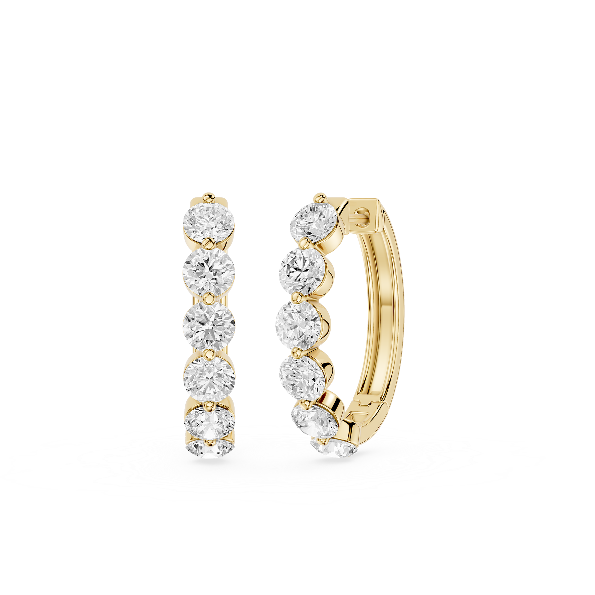 Lab Grown Diamond Journey Drop Earrings