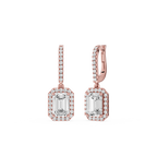 Pear Drop Lab Grown Diamond Dangle Earrings for Women