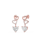 Eternal Hearts Lab Grown Diamond Drop Earrings