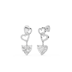 Eternal Hearts Lab Grown Diamond Drop Earrings