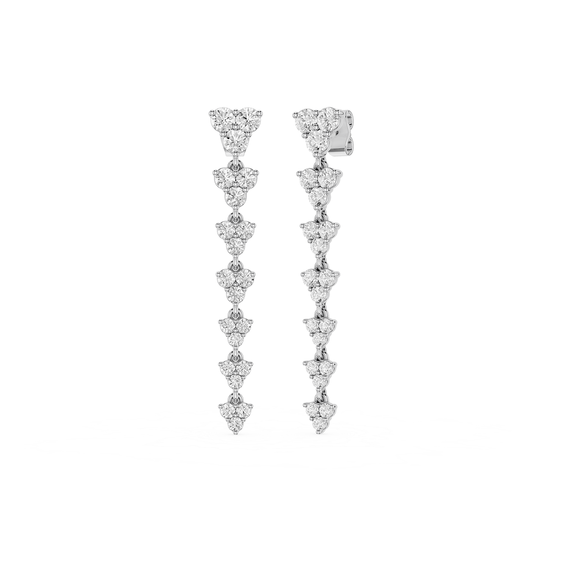 Blooming Grace Lab Grown Diamond Floral Drop Earrings