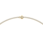Graduated Round Lab Grown Diamond Tennis Necklace