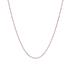 Round Lab Grown Diamond Tennis Necklace