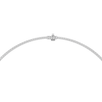 Round Lab Grown Diamond Tennis Necklace