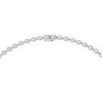 Pear Shape Bezel Set Lab Grown Diamond Necklace