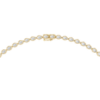 Pear Shape Bezel Set Lab Grown Diamond Necklace