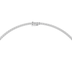 Round Lab Grown Diamond Tennis Necklace
