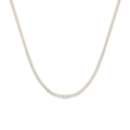 Round Lab Grown Diamond Tennis Necklace