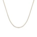 Round Lab Grown Diamond Tennis Necklace
