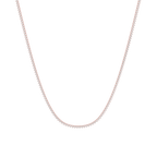 Round Lab Grown Diamond Tennis Chain Necklace