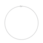 Round Lab Grown Diamond Tennis Chain Necklace