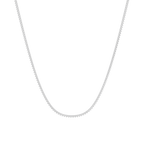 Round Lab Grown Diamond Tennis Chain Necklace