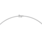 Round Lab Grown Diamond Tennis Chain Necklace