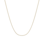 Round Lab Grown Diamond Tennis Chain Necklace