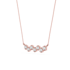 Oval Lab Grown Diamond Bezel Station Necklace