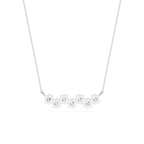 Oval Lab Grown Diamond Bezel Station Necklace