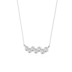 Oval Lab Grown Diamond Bezel Station Necklace