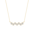 Oval Lab Grown Diamond Bezel Station Necklace