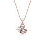 Round Lab Grown Diamond Evil Eye Pendant Necklace