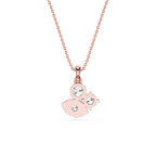 Round Lab Grown Diamond Evil Eye Pendant Necklace