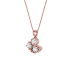 Round Lab Grown Diamond Evil Eye Pendant Necklace