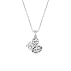 Round Lab Grown Diamond Evil Eye Pendant Necklace