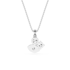 Round Lab Grown Diamond Evil Eye Pendant Necklace