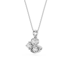Round Lab Grown Diamond Evil Eye Pendant Necklace