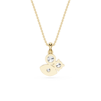 Round Lab Grown Diamond Evil Eye Pendant Necklace