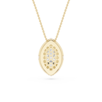 Marquise Lab Grown Diamond Halo Pendant Necklace