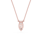 Marquise Cut Lab Grown Diamond Solitaire Pendant Necklace