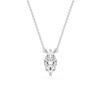 Marquise Cut Lab Grown Diamond Floating Pendant Necklace