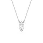 Marquise Cut Lab Grown Diamond Floating Pendant Necklace