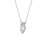 Marquise Cut Lab Grown Diamond Solitaire Pendant Necklace