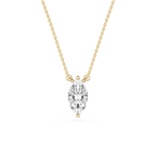 Marquise Cut Lab Grown Diamond Solitaire Pendant Necklace