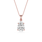 Pear Cut Lab Grown Diamond Solitaire Pendant
