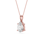 Pear Cut Lab Grown Diamond Solitaire Pendant