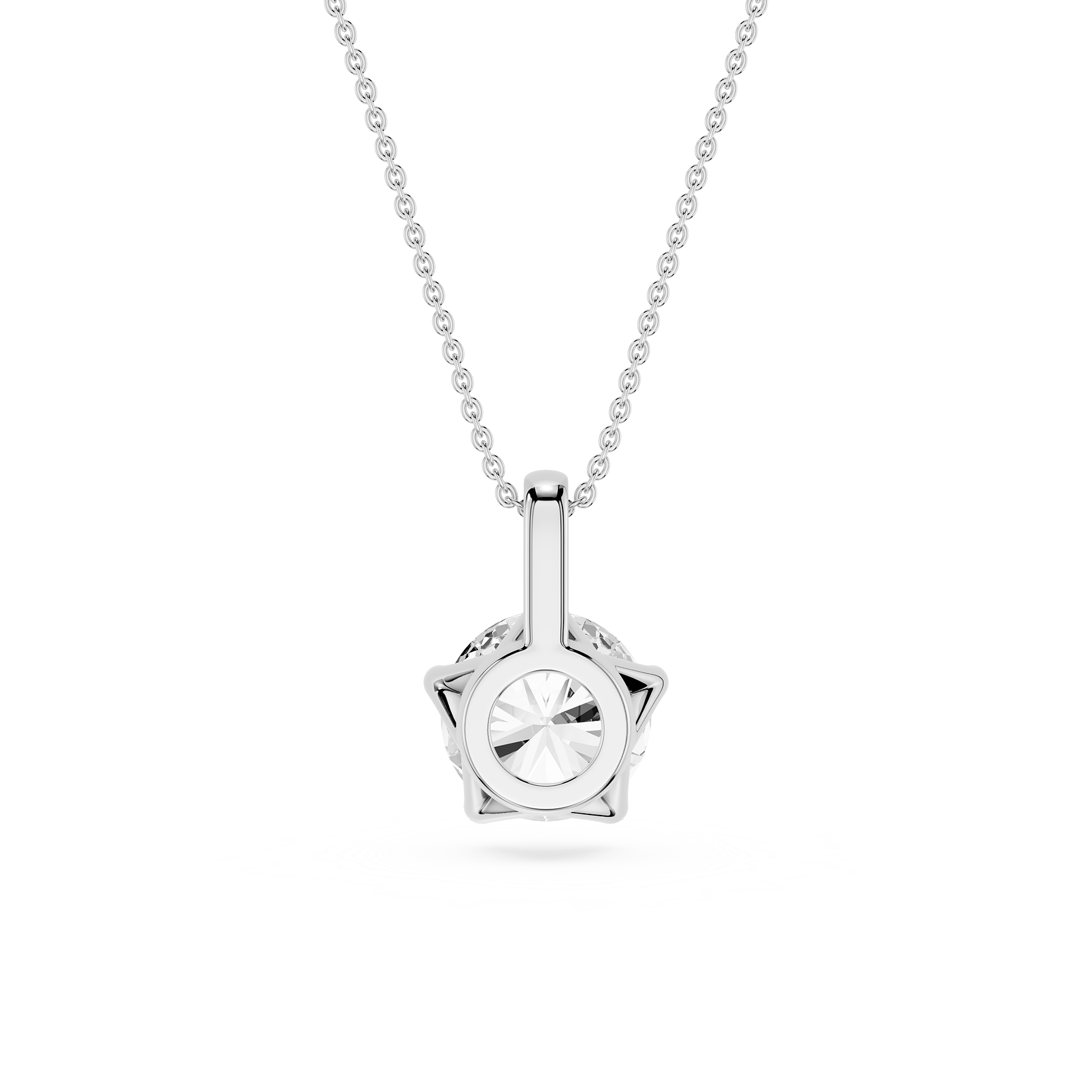 Classic Round Lab Grown Diamond Pendant Necklace