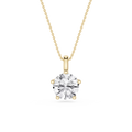 Round Brilliant Lab Grown Diamond Solitaire Pendant