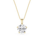 Classic Round Lab Grown Diamond Pendant Necklace