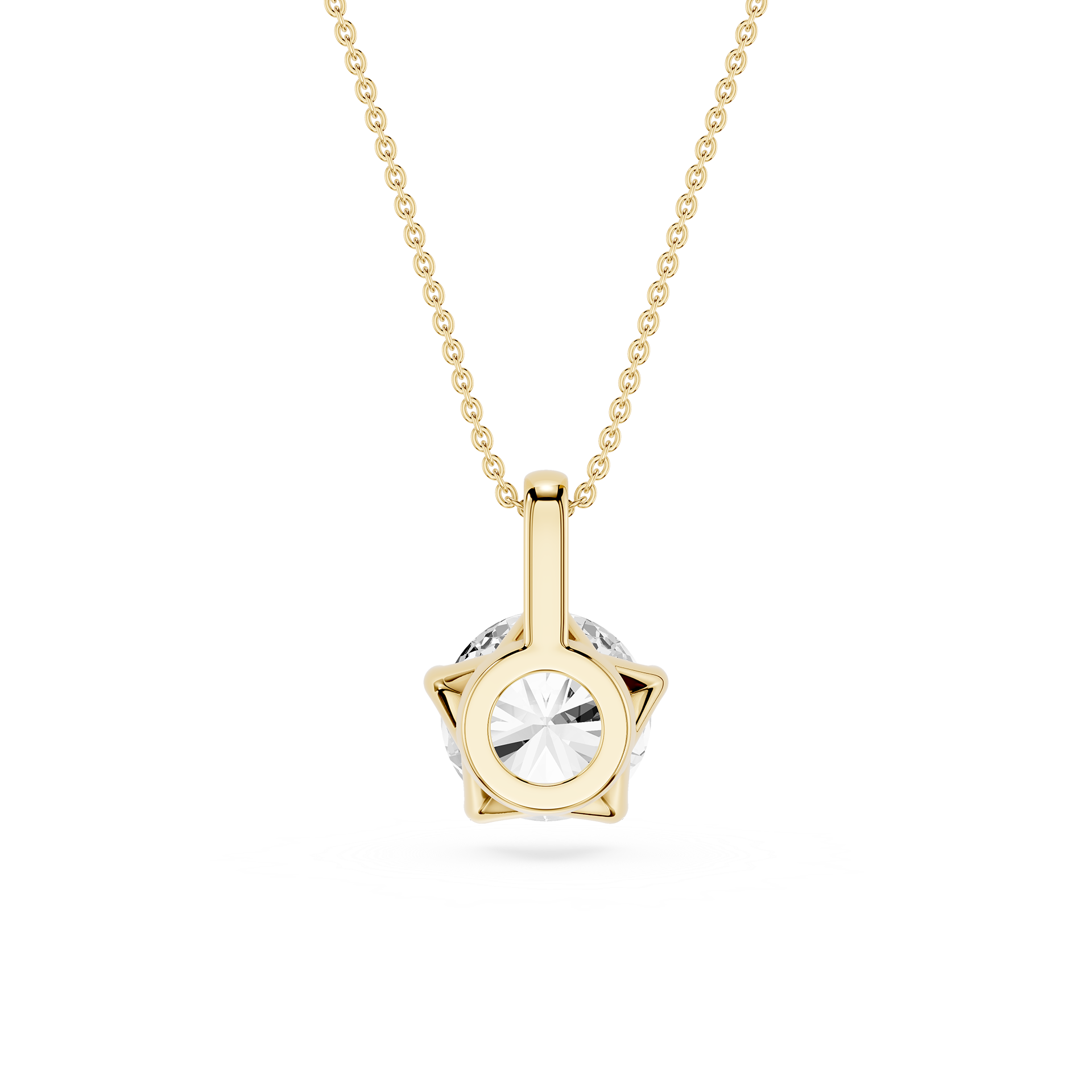 Round Brilliant Lab Grown Diamond Solitaire Pendant