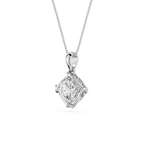 Cushion Cut Lab Grown Diamond Compass Pendant Necklace