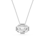 Emerald Cut Lab Grown Diamond East And West Pendant