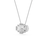 Emerald Cut Lab Grown Diamond East And West Pendant