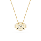 Emerald Cut Lab Grown Diamond East And West Pendant